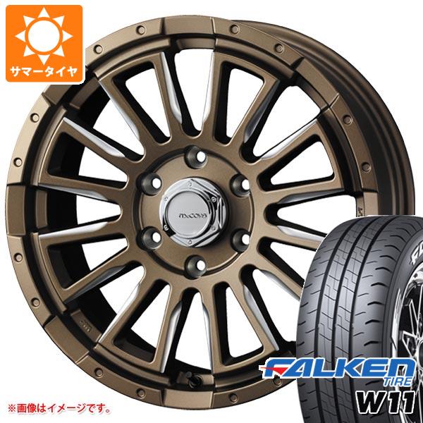 ハイエース 200系用 2024年製 サマータイヤ ファルケン W11 215/60R17C 109/107N ホワイトレター マッコイズ RV5 6.5 17 :mrv5brh 32711 t80968yt:タイヤ1番