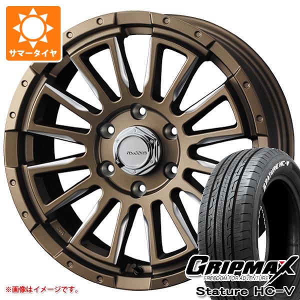 ハイエース 200系用 サマータイヤ グリップマックス スタチャー HC V 225/50R18C 107/105H ホワイトレター マッコイズ RV5 7.0 18 :mrv5brh 39755 t80969yt:タイヤ1番