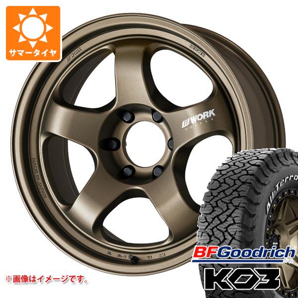 WORK - トヨタ 地べたクルーザー70 GRJ76K用 炎節タイア BF好ましい分限者 オールテレーンT/A KO3 LT285/75R16 126/123S 白いこと水茎の跡 マイはやりっ子 S1 SUV 8.0-16 夏タイヤ、ホイールセット-自動車-タイヤ、ホイール