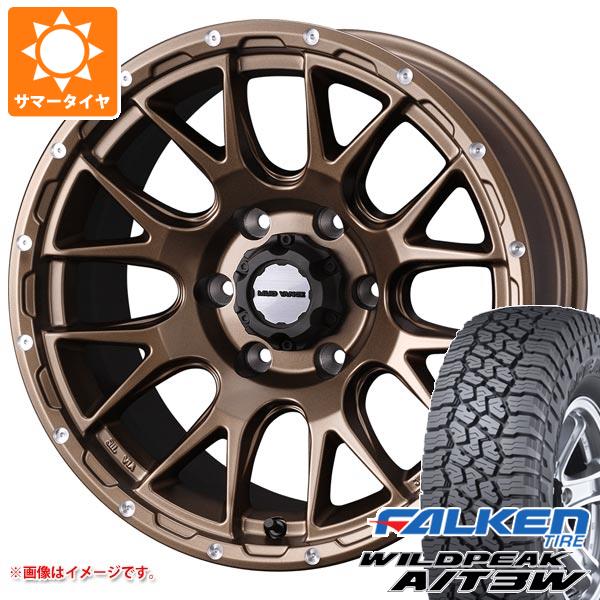 5本セット FJクルーザー 10系用 サマータイヤ ファルケン ワイルドピーク A/T3W LT265/70R17 121/118R  マッドヴァンス08 8.0-17