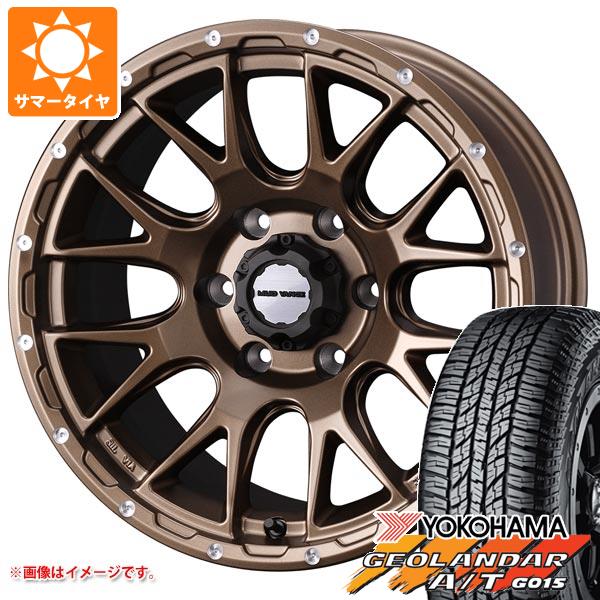 FJクルーザー 10系用 サマータイヤ ヨコハマ ジオランダー A/T G015 LT265/70R17 121/118S アウトラインホワイトレター マッドヴァンス08 8.0 17 :mud08br6 22929 t801004yt:タイヤ1番