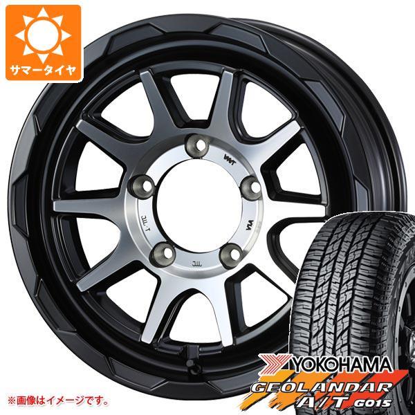 ジムニーシエラ JB74W用 サマータイヤ ヨコハマ ジオランダー A/T G015 195/80R15 96H ブラックレター マッドヴァンス06 6.0 15 :mudv06js 22956 s86741zk:タイヤ1番