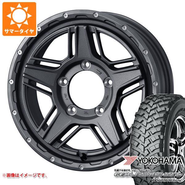 WEDS - 5本仕掛ける ジムニー用 朱夏タイア ヨコハマ ジオランダー M/T+ G001J 195R16C 104/102Q  マッドヴァンス07 5.5-16 自動車-車、バイク、自転車-夏タイヤ、ホイールセット