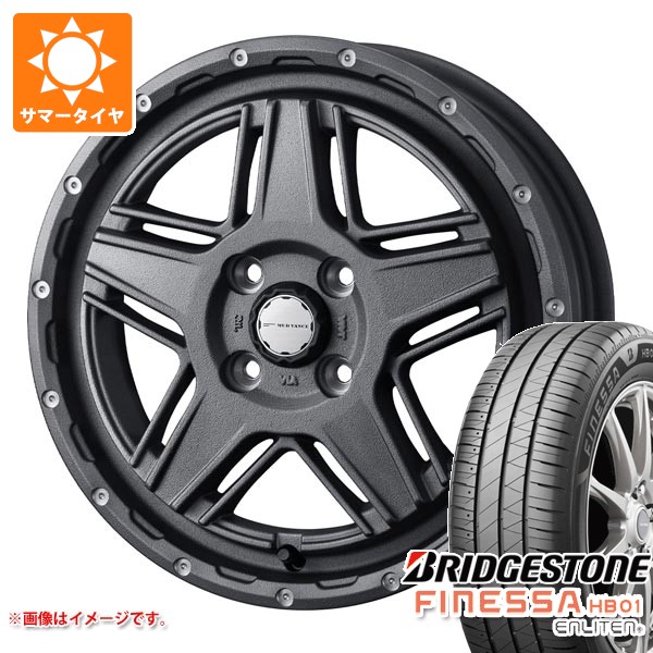 WEDS - 朱夏タイア 155/65R14 75H ブリヂストン フィネッサ HB01 マッドヴァンス07 4.5-14 タイヤ、ホイール-夏タイヤ、ホイールセット