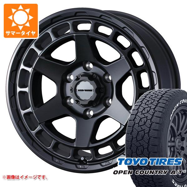 ランドクルーザー プラド 150系用 サマータイヤ トーヨー オープンカントリー A/T3 265/70R17 115T ホワイトレター マッドヴァンスX タイプS 8.0-17｜tire1ban