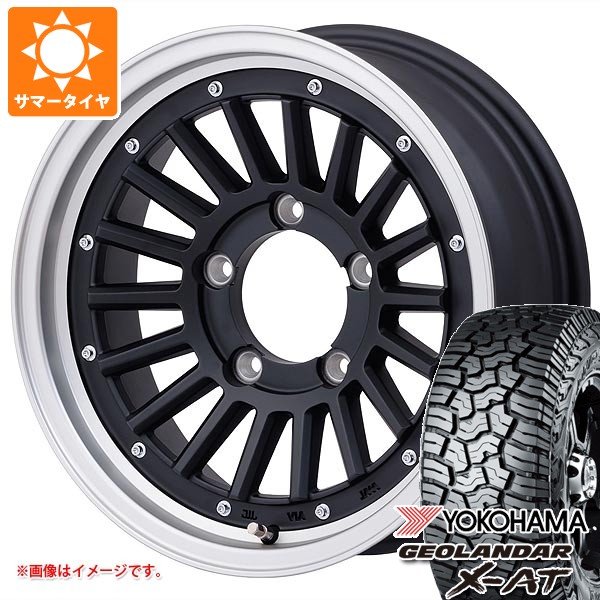5本セット スズキ ジムニーシエラ JB74W用 サマータイヤ ヨコハマ ジオランダー X-AT G016 LT235/70R16 104/101Q ブラックレター マウンンテンフック 6.0-16
