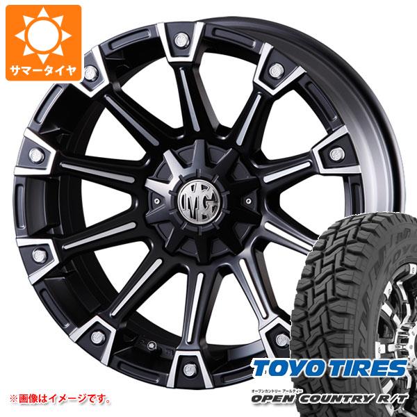 ハイラックスサーフ185系用 サマータイヤ トーヨー オープンカントリー R/T LT265/70R16 110/107Q ホワイトレター クリムソン MG モンスター 8.0-16｜tire1ban