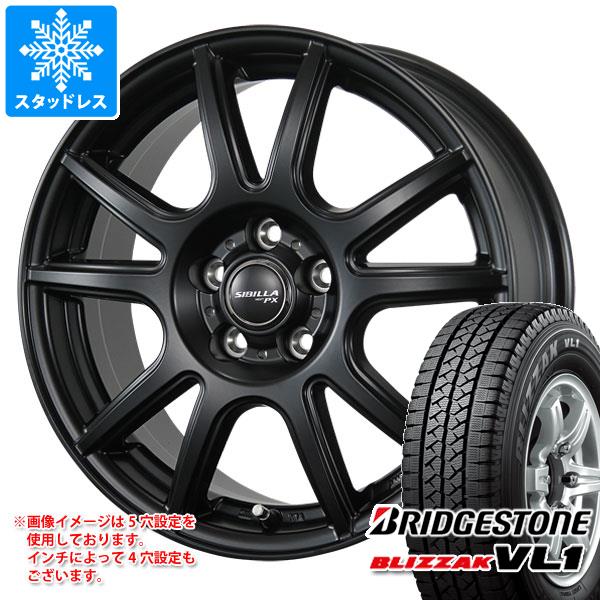 スタッドレスタイヤ ブリヂストン ブリザック VL1 145R12 8PR (145/80R12 86/84N相当) シビラ PX 3.5-12｜tire1ban