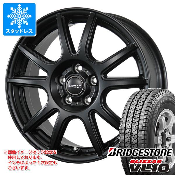 スタッドレスタイヤ ブリヂストン ブリザック VL10 145/80R12 80/78N (145R12 6PR相当) シビラ ネクスト PX 3.5-12｜tire1ban