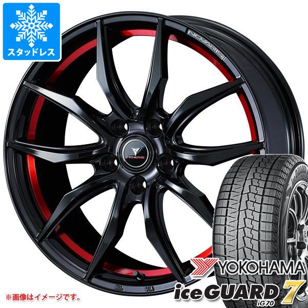 スタッドレスタイヤ ヨコハマ アイスガードセブン iG70 225/45R18 95Q XL ノヴァリス ローグ VF 8.0 18 : novrvf 37728 : タイヤ1番