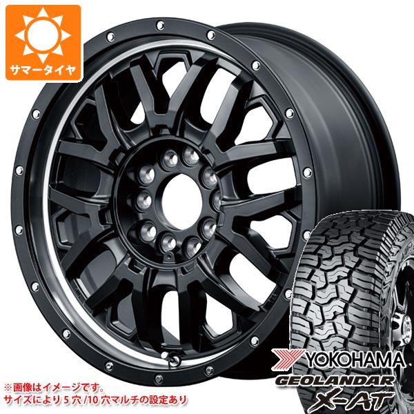 5本セット ジープ ラングラー JK/JL系用 サマータイヤ ヨコハマ ジオランダー X AT G016 LT265/70R17 121/118Q ブラックレター ナイトロパワー M27 グレネード :np27sb25 33341 j27102p 5:タイヤ1番