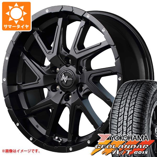 5本セット FJクルーザー 10系用 サマータイヤ ヨコハマ A/T G015 LT265/70R17 121/118S アウトラインホワイトレター ナイトロパワー デリンジャー 8.0 17 :npder6 22929 t801004yt 5:タイヤ1番