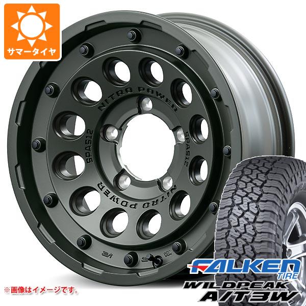 5本セット ジムニーシエラ JB74W用 サマータイヤ ファルケン ワイルドピーク A/T3W 235/70R16 109T XL ナイトロパワー H12 ショットガンTE 6.0 16 :nph12grs 31878 s861007zk 5:タイヤ1番