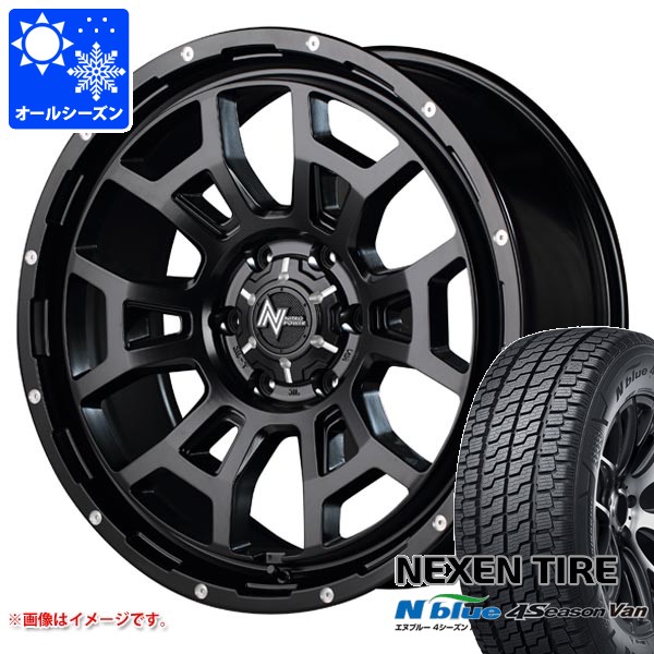 ハイエース 200系用 オールシーズンタイヤ ネクセン エヌブルー 4シーズン バン 215/65R16 109/107T ナイトロパワー H6 スラッグ 6.5-16