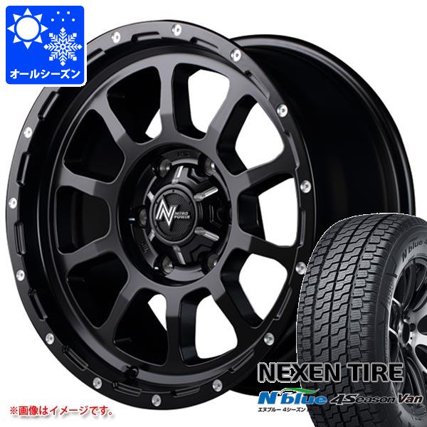 ハイエース 200系用 オールシーズンタイヤ ネクセン エヌブルー 4シーズン バン 195/80R15LT 107/105N  ナイトロパワー M10 パーシング 6.0-15｜tire1ban