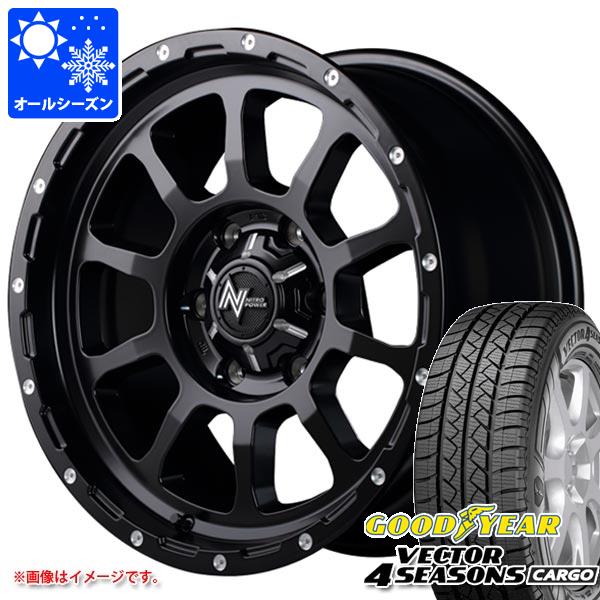 ハイエース 200系用 オールシーズンタイヤ グッドイヤー ベクター 4シーズンズ カーゴ 195/80R15 107/105N  ナイトロパワー M10 パーシング 6.0-15