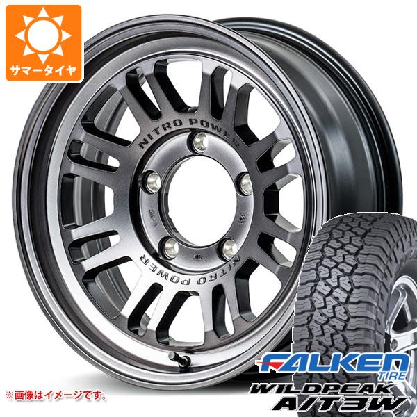 5本セット ジムニー用 サマータイヤ ファルケン ワイルドピーク A/T3W 175/80R16 91S ナイトロパワー M16 アサルト 5.5 16 :npm16scj 36990 s86740zk 5:タイヤ1番