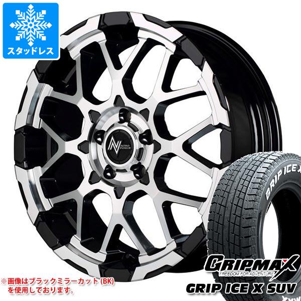 RAV4 50系用 スタッドレス グリップマックス グリップアイスエックス SUV 235/60R18 107H XL ホワイトレター ナイトロパワー M28 バレット
