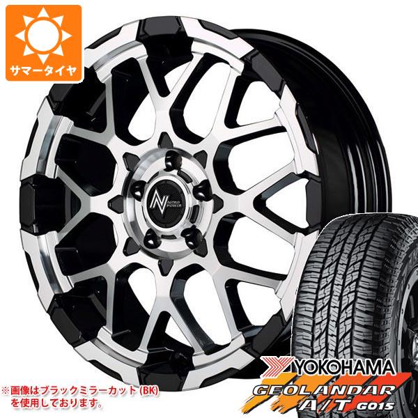 T32エクストレイル用 サマータイヤ ヨコハマ ジオランダー A/T G015 225/60R18 104H XL ブラックレター ナイトロパワー M28 バレット 7.0 18 :npm285 36771 n84979sn:タイヤ1番