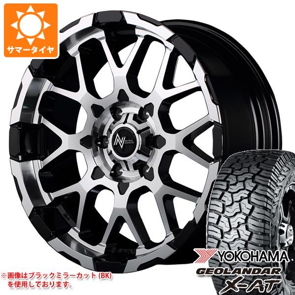 FJクルーザー 10系用 サマータイヤ ヨコハマ ジオランダー X-AT G016 LT285/70R17 121/118Q ブラックレター ナイトロパワー M28 バレット 8.0-17