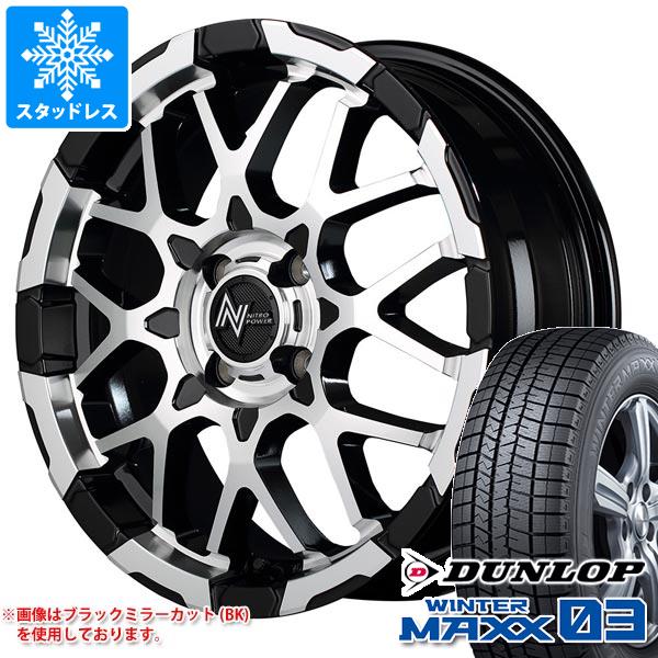 スタッドレスタイヤ ダンロップ ウインターマックス03 WM03 165/50R15 73Q ナイトロパワー M28 バレット 5.0 15 :npm28k 35592:タイヤ1番