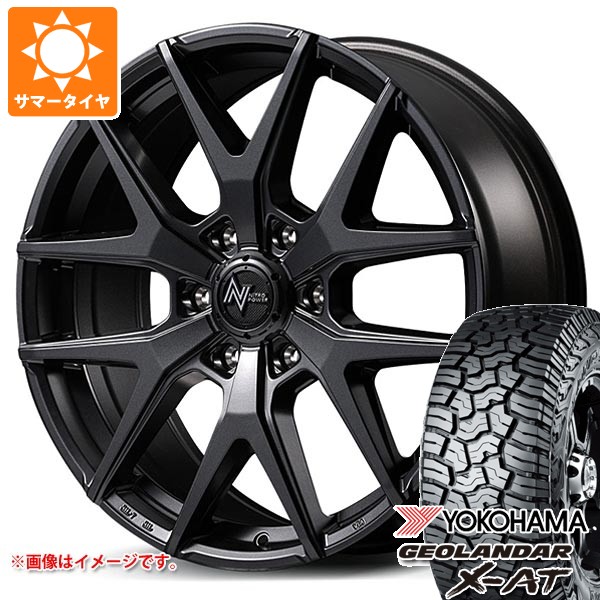 トヨタ ランドクルーザー300用 サマータイヤ ヨコハマ ジオランダー X-AT G016 LT275/55R20 120/117Q ブラックレター ナイトロパワー M62 トマホーク 8.0-20