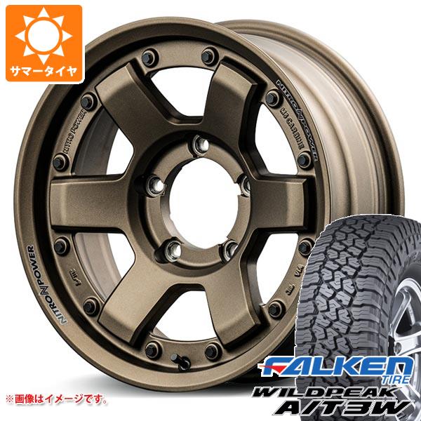 5本セット ジムニーシエラ JB74W用 サマータイヤ ファルケン ワイルドピーク A/T3W 235/70R16 109T XL ナイトロパワー M6 カービン 6.0 16 :npm6brs 31878 s861007zk 5:タイヤ1番