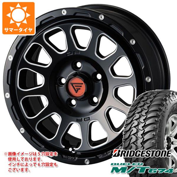 DUELER - 朱夏タイア 225/75R16 110/107Q ブリヂストン デューラー M/T674 アウトラインホワイトレター デルタフォース オーバル 7.0-16 自動車-夏タイヤ、ホイールセット