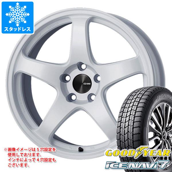 2024年製 スタッドレスタイヤ グッドイヤー アイスナビ7 235/50R18 97Q エンケイ パフォーマンスライン PF05 8.0 18 : papf05 26000 : タイヤ1番