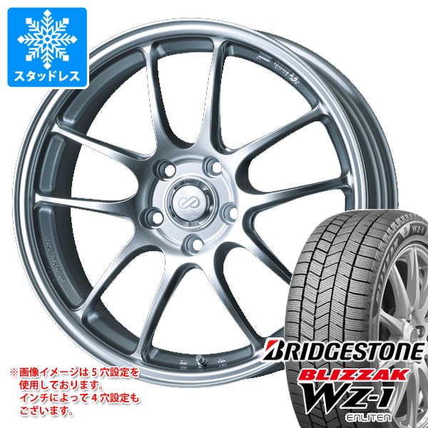 スタッドレスタイヤ ブリヂストン ブリザック WZ-1 235/60R18 107Q XL エンケイ パフォーマンスライン PF01 7.5-18