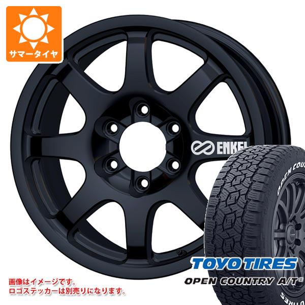 ランドクルーザー250用 サマータイヤ トーヨー オープンカントリー A/T3 265/70R18 116H ホワイトレター エンケイ オールロード PDT1 8.5-18
