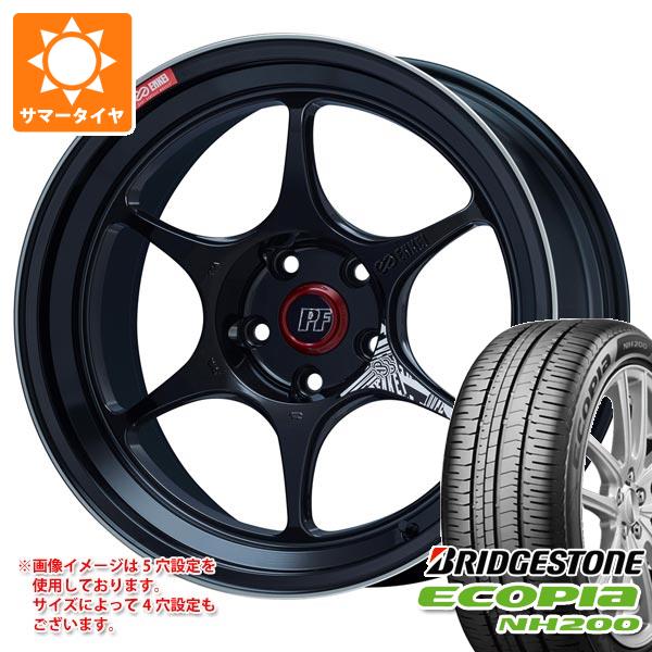 サマータイヤ 195/50R16 84V ブリヂストン エコピア NH200 エンケイ パフォーマンスライン PF06 6.5 16 :pf06 38118:タイヤ1番