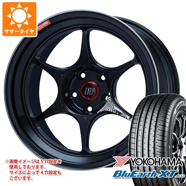 サマータイヤ 215/50R18 92V ヨコハマ ブルーアースXT AE61 エンケイ パフォーマンスライン PF06 7.5-18