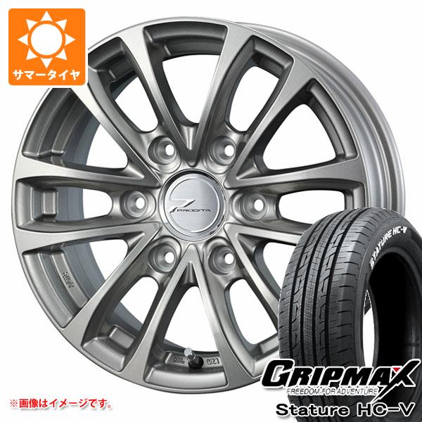 NV350キャラバン E26用 サマータイヤ グリップマックス スタチャー HC V 195/80R15LT 107/105Q ホワイトレター プロディータ HC 5.5 15 :proc 39752 n84710sn:タイヤ1番