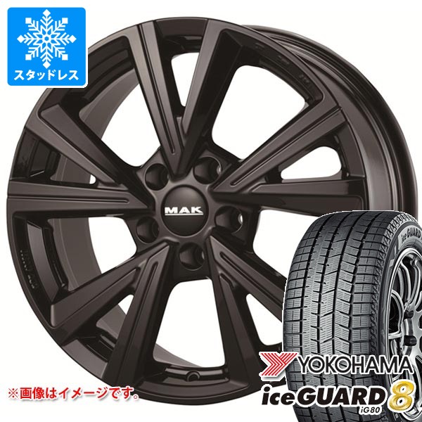 VW トゥーラン 1TCZD用 スタッドレス ヨコハマ アイスガードエイト iG80 205/60R16 96Q XL MAK クバーズ