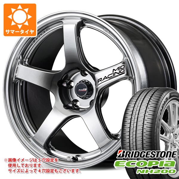 サマータイヤ 215/45R18 93W XL ブリヂストン エコピア NH200 MID レーシング R50 エボ 7.5-18