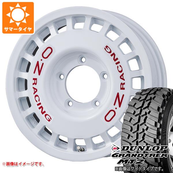 5本セット ジムニー用 サマータイヤ ダンロップ グラントレック MT2 195R16C 104Q ブラックレター NARROW OZ ラリーレーシング 4x4 5.5 16 :rallyr4j 1310 s861002zk 5:タイヤ1番