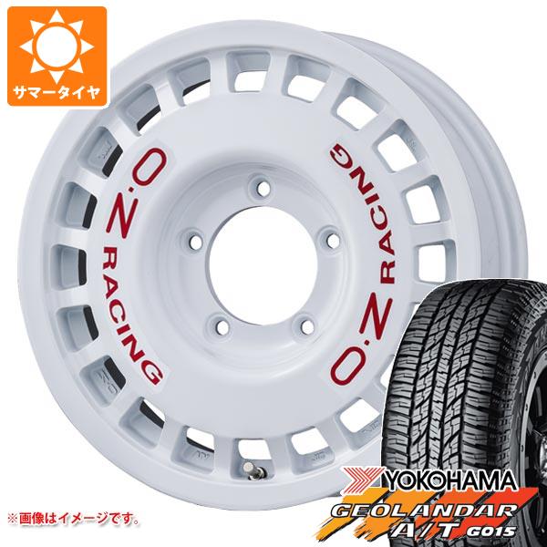 5本セット ジムニーシエラ JB74W用 サマータイヤ ヨコハマ ジオランダー A/T G015 LT225/75R16 115/112R OWL OZ ラリーレーシング 4x4 6.0 16 :rallyr4s 22941 s861005zk 5:タイヤ1番