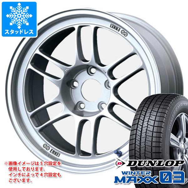 スタッドレスタイヤ ダンロップ ウインターマックス03 WM03 185/55R16 83Q エンケイ レーシング RPF1 7.0-16｜tire1ban