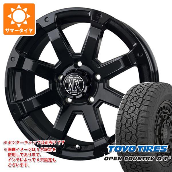 アウトランダー GF/GG系用 2024年製 サマータイヤ トーヨー オープンカントリー A/T3 215/70R16 100T  バドックス ロックケリー MX-1 7.0-16｜tire1ban