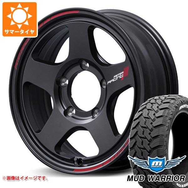 5本セット スズキ ジムニー JB64W用 サマータイヤ モンスタ マッドウォーリアー LT215/70R16 107/105Q ホワイトレター MID レーシング TR50 5.5-16