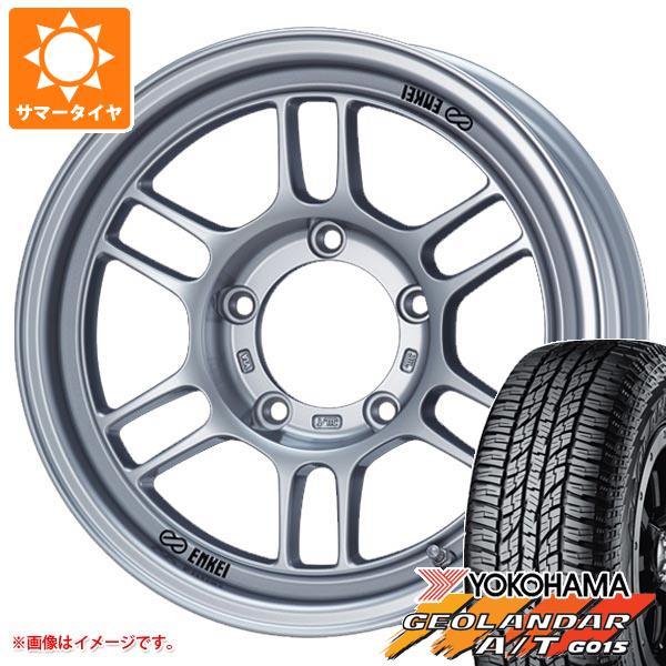 5本セット ジムニーシエラ JB74W用 2023年製 サマータイヤ ヨコハマ ジオランダー A/T G015 P235/70R16 104T ホワイトレター エンケイ オールロード RPT1 5.5 16 :rpt1jc 26661 s861007zk 5:タイヤ1番