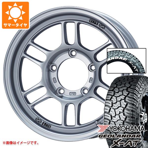 5本セット スズキ ジムニーノマド JC74W用 サマータイヤ ヨコハマ X-AT G016 185/85R16 105/103N LT ホワイトレター エンケイ オールロード RPT1 5.5-16