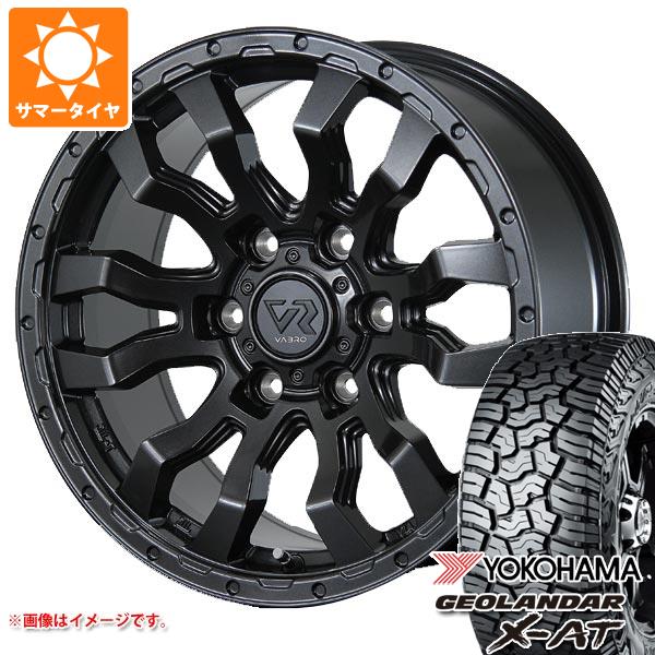 ランドクルーザー250用 サマータイヤ ヨコハマ ジオランダー X-AT G016 LT265/70R18 124/121Q ブラックレター ヴァブロ RR-01 7.5-18