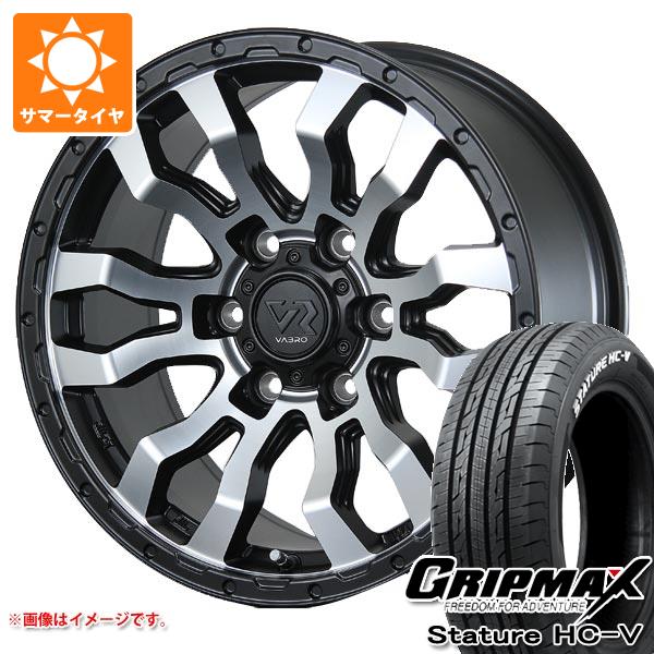 ハイエース 200系用 サマータイヤ グリップマックス スタチャー HC V 195/80R15LT 107/105Q ホワイトレター ヴァブロ RR 01 6.0 15 :rr01mch 39752 t80741yt:タイヤ1番