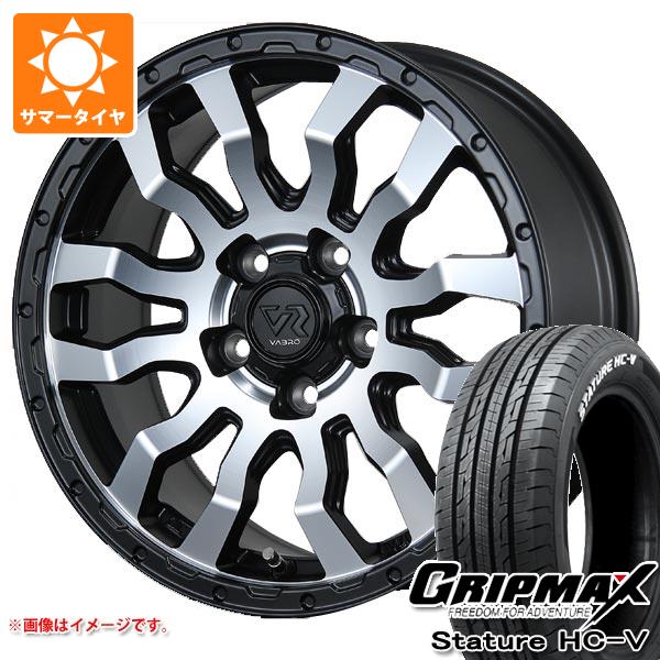 T31エクストレイル用 サマータイヤ グリップマックス スタチャー HC-V 215/65R16C 109/107S ホワイトレター ヴァブロ RR-01 7.0-16