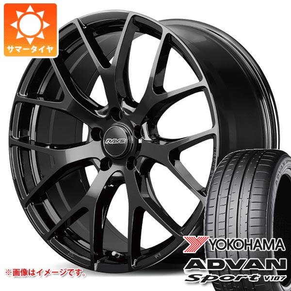 レクサス RX A10/H10系用 サマータイヤ ヨコハマ アドバンスポーツV107 235/55R20 105V XL レイズ RS 2x7FT 8.5-20