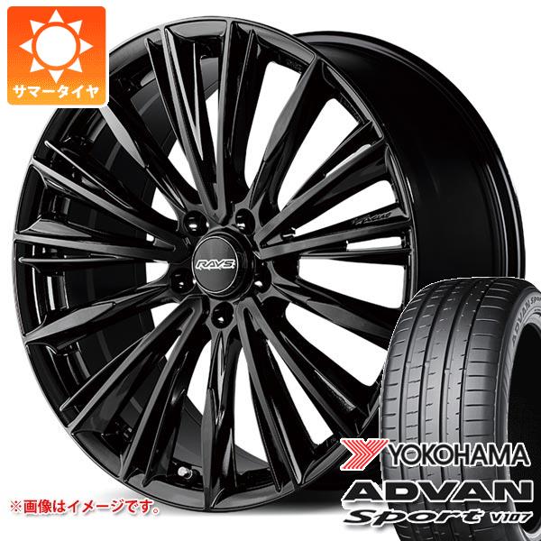 レクサス RX A10/H10系用 サマータイヤ ヨコハマ アドバンスポーツV107 235/55R20 105V XL レイズ RS ヴォウジェ 8.5-20