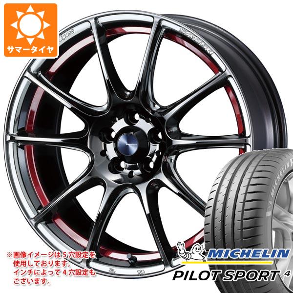 サマータイヤ 235/45R18 (98Y) XL ミシュラン パイロットスポーツ4 ウェッズスポーツ SA-25R 8.0-18 正規品