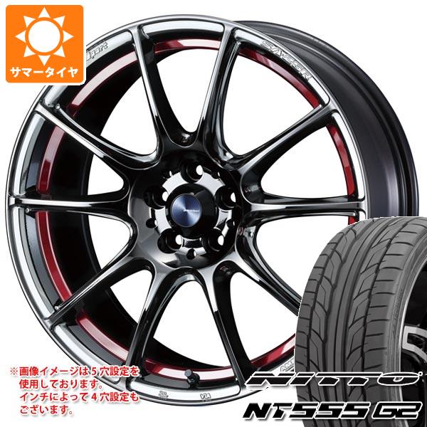 サマータイヤ 245/45R18 100Y XL ニットー NT555 G2 ウェッズスポーツ SA-25R 8.0-18